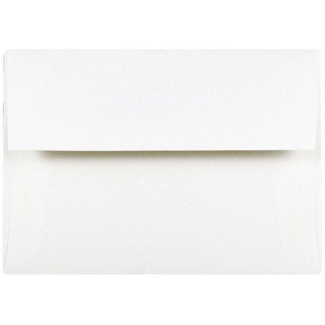 JAM PAPER AND ENVELOPE JAM Paper 191151  Booklet Invitation Envelopes, A2, Gummed Seal, Strathmore Bright White, Pack Of 25