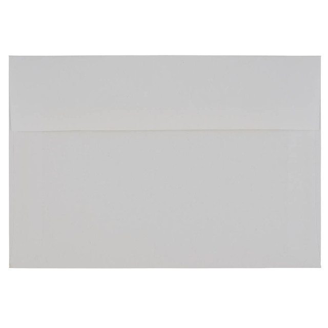 JAM PAPER AND ENVELOPE 31911140 JAM Paper Booklet Invitation Envelopes, A9, Gummed Seal, Strathmore Bright White, Pack Of 25