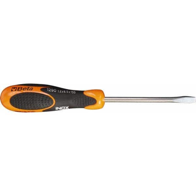 Beta 012900430 Slotted Screwdriver: 7-1/2" OAL, 4" Blade Length