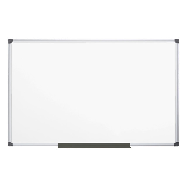 BI-SILQUE VISUAL COMM.PROD. CR0801170MV MasterVision Maya Platinum Pure Magnetic Dry-Erase Whiteboard, 48in x 36in, Aluminum Frame With Silver Finish