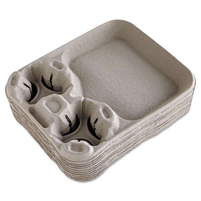 HUHTAMAKI Chinet® 20990CT StrongHolder Molded Fiber Cup/Food Tray, 8 oz to 44 oz, Two Cups + Food Tray, Beige, 100/Carton