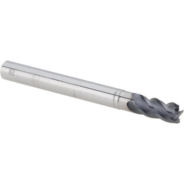 Niagara Cutter 03083868 Corner Radius End Mill: 1/4" Dia, 1/2" LOC, 0.02" Radius, 4 Flutes, Solid Carbide