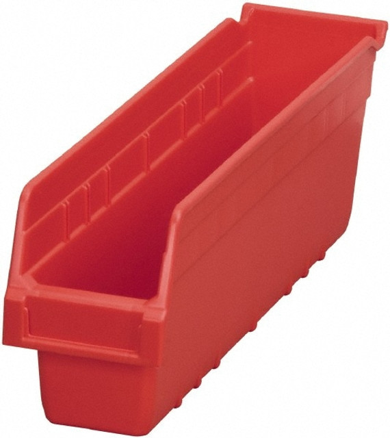 Akro-Mils 30048RED Plastic Hopper Shelf Bin: Red