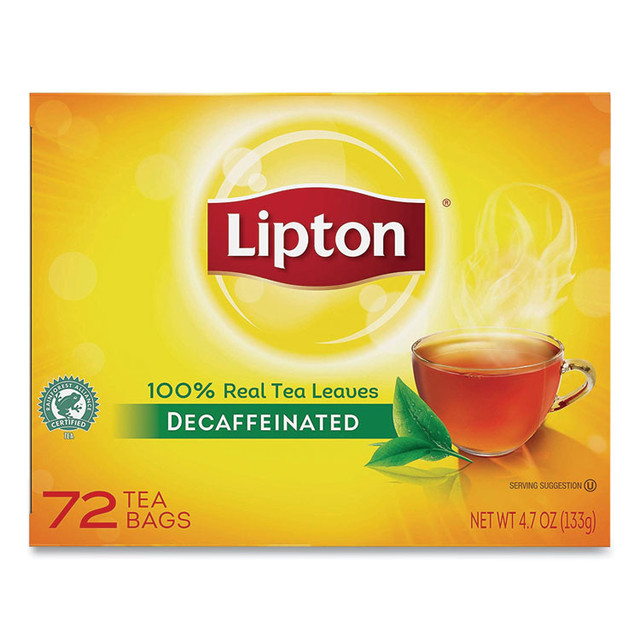 UNILEVER Lipton® 290 Tea Bags, Decaffeinated, 72/Box