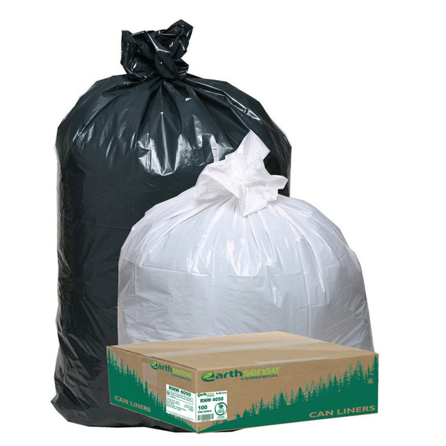 WEBSTER INDUSTRIES, INC. RNW4050 Webster EarthSense 1.25 mil Trash Bags, 33 gal, 33inH x 39inW, 75% Recycled, Black, 100 Bags WEBSTER INDUSTRIES, INC. RNW4050 Webster EarthSense 1.25 mil Trash Bags, 33 gal, 33inH x 39inW, 75% Recycled, Black, 100 Bags