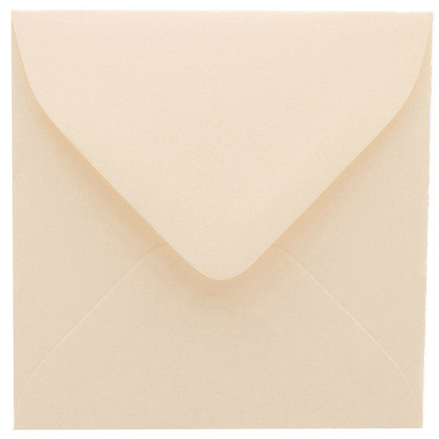 JAM PAPER AND ENVELOPE 111250 JAM Paper Strathmore Invitation Envelopes,  3 1/8in x 3 1/8in, Gummed Seal, Natural White, Pack Of 25