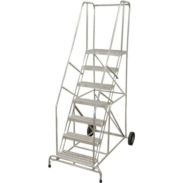 Cotterman AW10R2A4 Aluminum Rolling Ladder: Type IAA, 10 Step