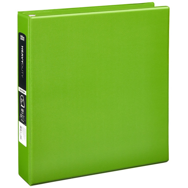 OFFICE DEPOT OD03307 Heavy-Duty 3-Ring Binder, 1 1/2in D-Rings, Army Green OFFICE DEPOT OD03307 Heavy-Duty 3-Ring Binder, 1 1/2in D-Rings, Army Green
