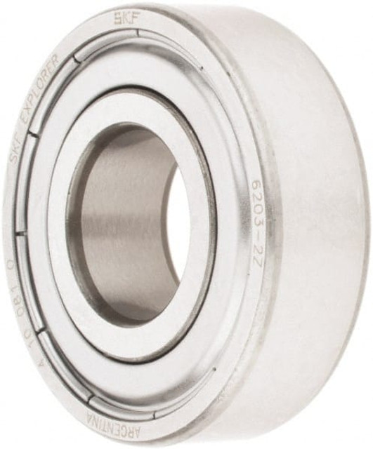 SKF 6203-2Z Deep Groove Ball Bearing: 40 mm OD, 0.4724" Wide, Double Shield