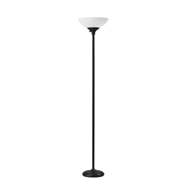 ADESSO INC Adesso 7506-01  Glenn 300W Torchiere, 71inH, Matte Black Base