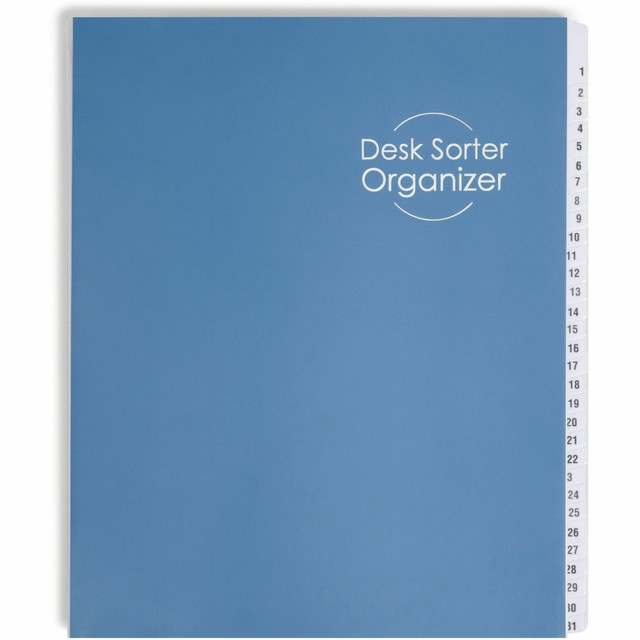 SMEAD MFG CO 89235 Smead Desk File/Sorter, 1-31/January-December, Letter Size, 35% Recycled, Blue SMEAD MFG CO 89235 Smead Desk File/Sorter, 1-31/January-December, Letter Size, 35% Recycled, Blue