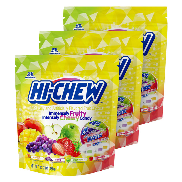 MORINAGA AMERICA,INC. 209-02502 HI-CHEW Chewy Fruit Candy Assorted, 12.7 oz, 3 Pack