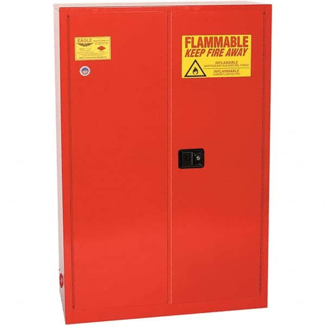 Eagle PI47X Standard Cabinet:  Self-Closing,  5 Shelf,  Red