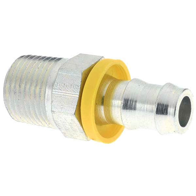 Parker PP-00057 Hydraulic Hose Male NPTF Pipe Swivel Fitting: 0.5" ID, 8 mm, 1/2-14