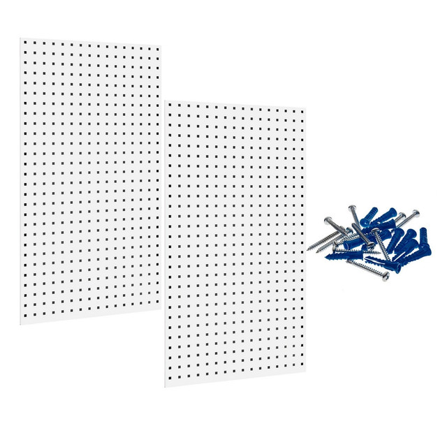 Triton Products LB2-W Pegboard Storage Board: Square Holes, 24" High, 42-1/2" Wide, 0.5625" Deep