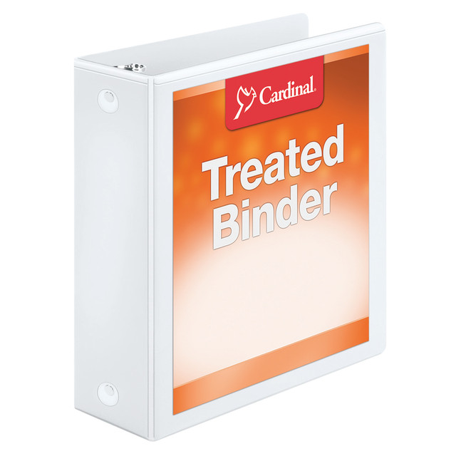 TOPS BUSINESS FORMS 32230 Cardinal Treated ClearVue Locking 3-Ring Binder, 3in Round Rings, 52% Recycled, White TOPS BUSINESS FORMS 32230 Cardinal Treated ClearVue Locking 3-Ring Binder, 3in Round Rings, 52% Recycled, White