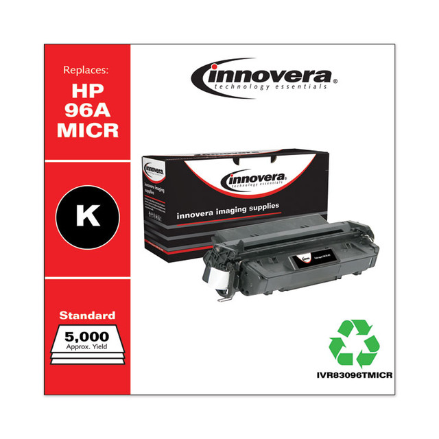 INNOVERA 83096TMICR Remanufactured Black MICR Toner, Replacement for 96AM (C4096AM), 5,000 Page-Yield