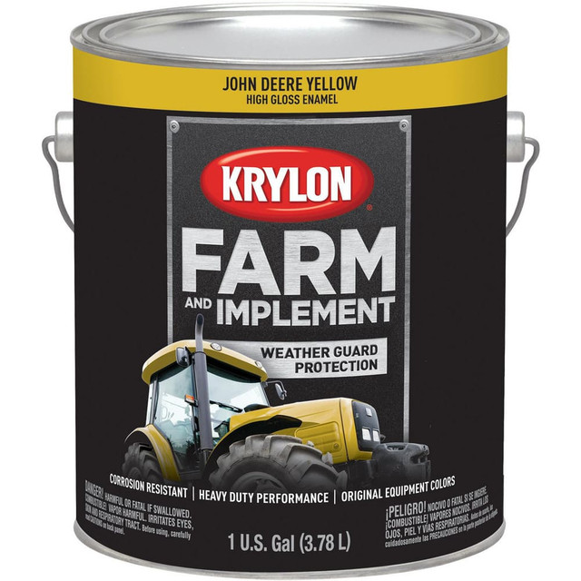 Krylon K01976008 Paints; Product Type: Brush-On ; Color Family: Yellow ; Color: School Bus Yellow ; Finish: High-Gloss ; Applicable Material: Wood; Metal ; Indoor/Outdoor: Outdoor