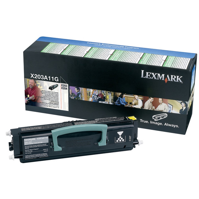 Compatible Lexmark models: X : X203n, X204n.  .    Approximate yield: 2500 Pages  Lexmark Return Program Print Cartridge  Black  Yields up to 2,500 pages.  Designed to provide exceptional value, reliability and outstanding print quality.  Backed by the manufacturers 100% guaranteed lifetime warranty.  Recycling solution - designed to encourage recycling, helping you divert materials from landfill.