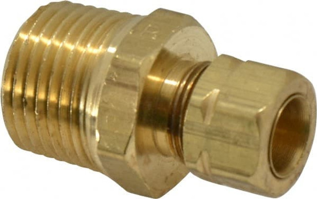 Parker 68CA-6-8 Compression Tube Connector: 1/2-14" Thread, Compression x MNPT