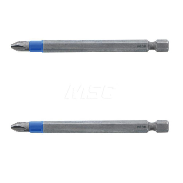 Wiha 70302 Power Screwdriver Bit: #2 Phillips, 1/4" Hex Drive