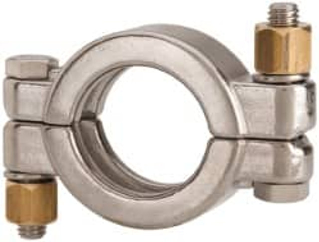 VNE 13MHP1.5 Sanitary Stainless Steel Pipe High Pressure Clamp: 1-1/2", Clamp Connection