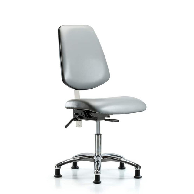 Blue Ridge Ergonomics MSC43707 Task Chair: Vinyl, Sterling