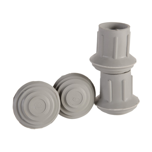 MABIS HEALTHCARE, INC. 519-1373-9504 DMI Walker And Cane Replacement Tips, #20, 1in, Gray, Pack Of 4 MABIS HEALTHCARE, INC. 519-1373-9504 DMI Walker And Cane Replacement Tips, #20, 1in, Gray, Pack Of 4
