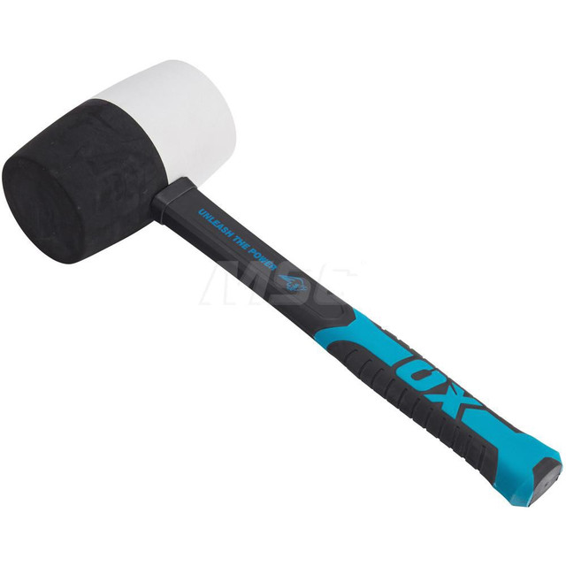 Ox Tools OX-T081916 Non-Marring Hammer: 16 oz, 2-1/2" Face Dia, Rubber Head