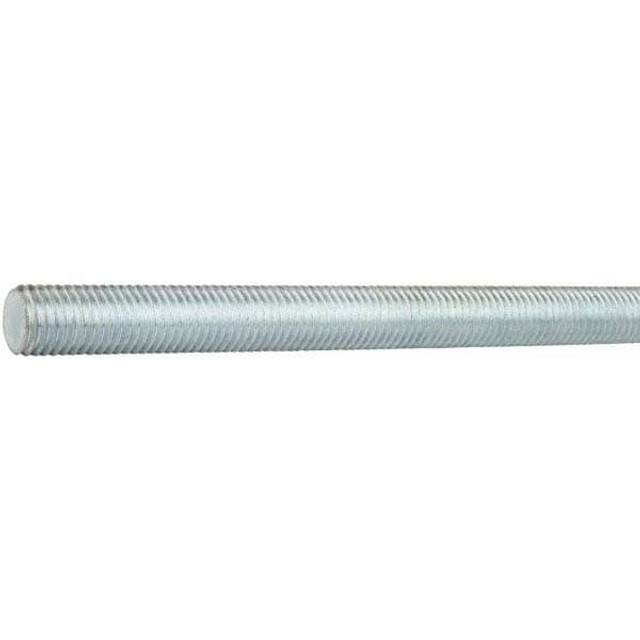 MSC 03077 Threaded Rod: 1/4-20, 10" Long, Carbon Steel