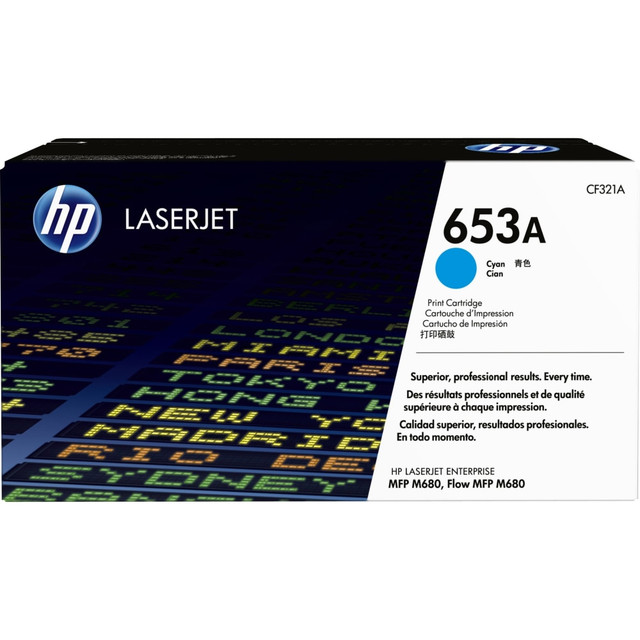 HP INC. HP CF321AC  653A Cyan Toner Cartridge, CF321AC