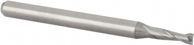 Accupro 14796927 Square End Mill: 5/64" Dia, 15/64" LOC, 2 Flutes, Solid Carbide