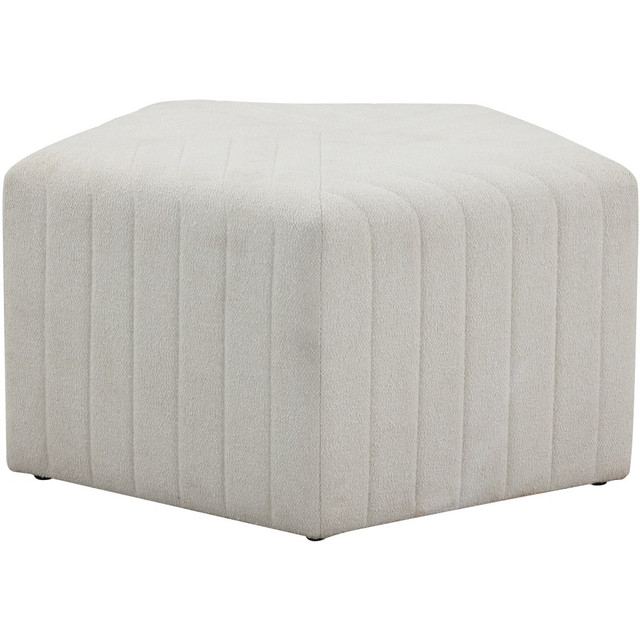 LIFESTYLE SOLUTIONS INC. Lifestyle Solutions 510A004SNO  Galway Ottoman, 18inH x 32-2/5inW x 34inD, Ivory