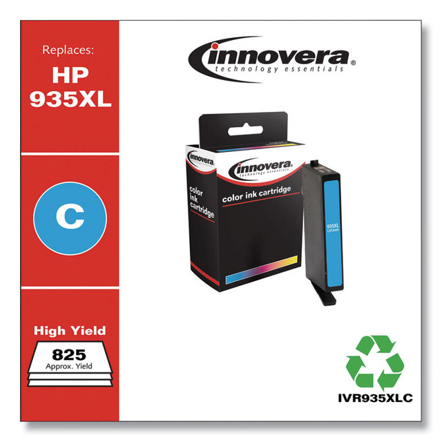 INNOVERA 935C Remanufactured Cyan Ink, Replacement for 935 (C2P20AN), 400 Page-Yield