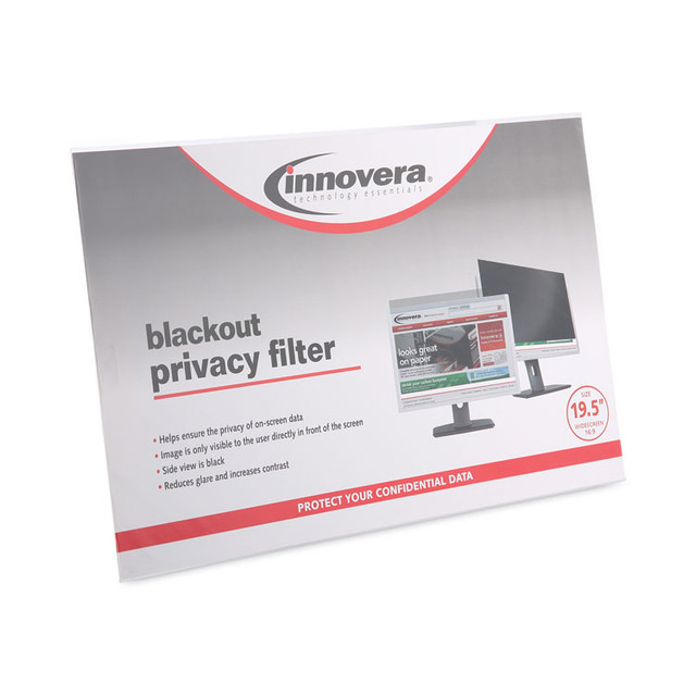 INNOVERA BLF195W Blackout Privacy Monitor Filter for 19.5" Widescreen Flat Panel Monitor, 16:9 Aspect Ratio