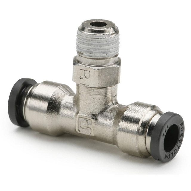 Parker W172PLP-5-2 Push-To-Connect Tube to Male & Tube to Male NPT Tube Fitting: Male Branch Tee, 1/8" Thread, 5/16" OD