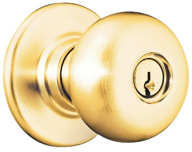 Schlage A85PD PLY 626 Knob Locksets; Cylinder Type: Schlage C Keyway ; Type: Hotel/Motel ; Door Thickness: 1-3/8-1-7/8 ; Material: Steel ; Finish/Coating: Satin Chrome; Satin Chrome ; Compatible Door Thickness: 1-3/8-1-7/8