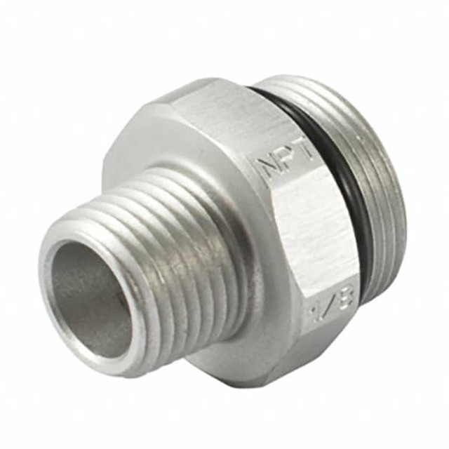 Piranha Cooling Line GA-9.5-1/8" NPT Coolant Hose Adapters, Connectors & Sockets; Type: Connector; Hose Inside Diameter (Inch): 1/8; Connection Type: Male to Female; Thread Size: 0.433 in; Number Of Pieces: 1; Acid-resistant: Yes; Body Material: Alum