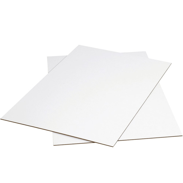 B O X MANAGEMENT, INC. SP4248W Partners Brand Corrugated Sheets, 48in x 42in, White, Pack Of 5