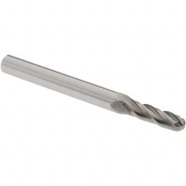 OSG 404-1562-BN Ball End Mill: 0.1563" Dia, 0.5625" LOC, 4 Flute, Solid Carbide