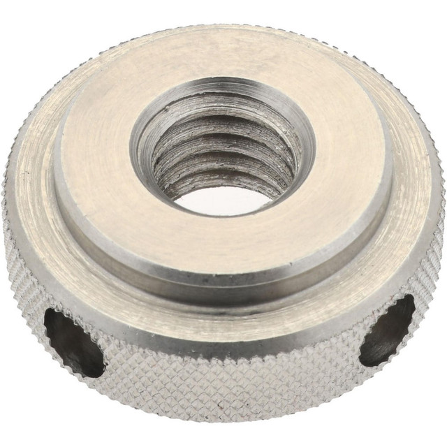 Gibraltar KN-37SS-G 3/8-16" UNC Thread, Uncoated, Stainless Steel Round Knurled Check Nut