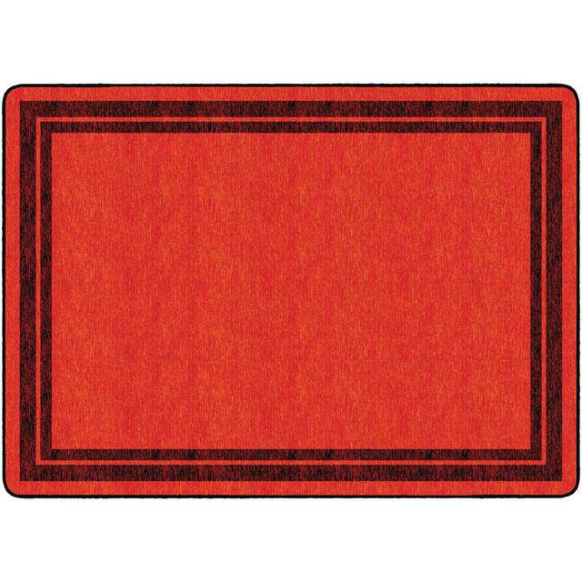 FLAGSHIP CARPETS FE424-32A  Double-Border Rectangular Rug, 72in x 100in, Red