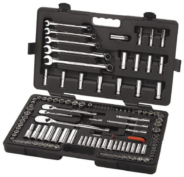 GEARWRENCH 83001D Deep Standard Socket Set: 118 Pc, 1/2";1/4";3/8" Drive, 3/16 to 13/16" Socket