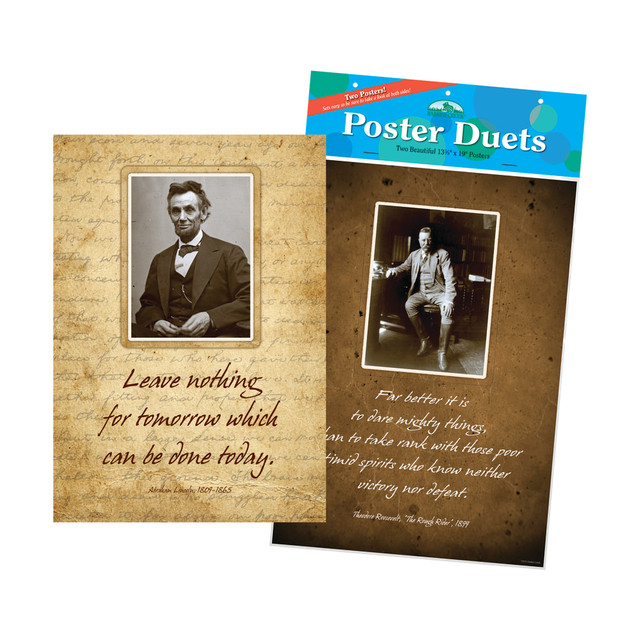 BARKER CREEK PUBLISHING, INC. BC1891 Barker Creek Poster Duet Set, Presidential, Pack Of 2