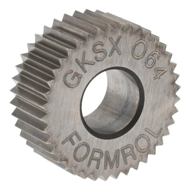 MSC GKSX064 Standard Knurl Wheel: 5/8" Dia, 80 ° Tooth Angle, Straight, Cobalt