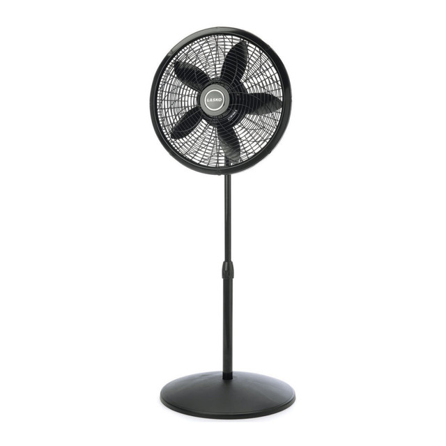 LASKO PRODUCTS, LLC 1827 Lasko Elegance And Performance 18in 3-Speed Pedestal Fan, 54.5inH x 20.5inW x 20.5inD, Black LASKO PRODUCTS, LLC 1827 Lasko Elegance And Performance 18in 3-Speed Pedestal Fan, 54.5inH x 20.5inW x 20.5inD, Black