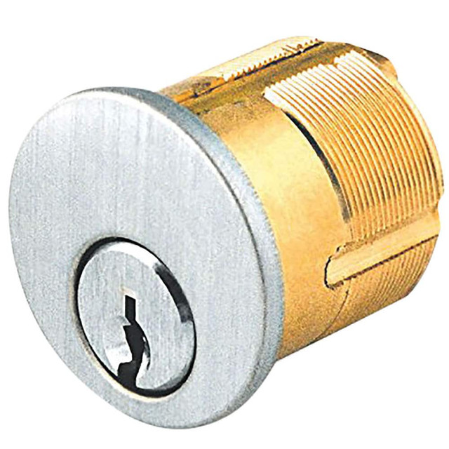 Detex MC65 4PK Cylinders; Type: Mortise ; Keying: Standard ; Number of Pins: 6 ; Finish/Coating: Satin Chrome