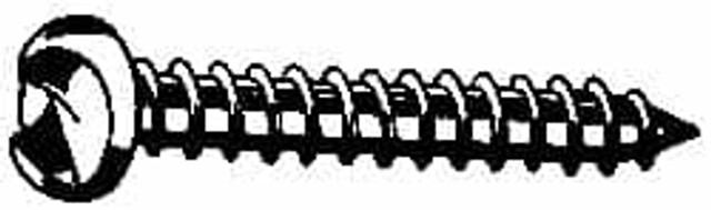 MSC 5.6A1RS Sheet Metal Screw: #6, Round Head, Slotted