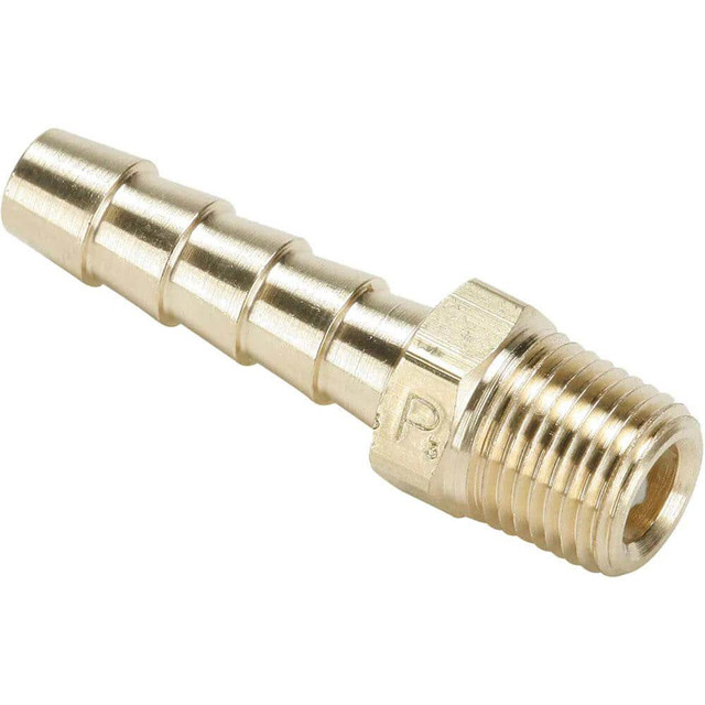 Parker 125HBL-10-6 Barbed Hose Fitting: 3/8" x 5/8" ID Hose, Male Connector