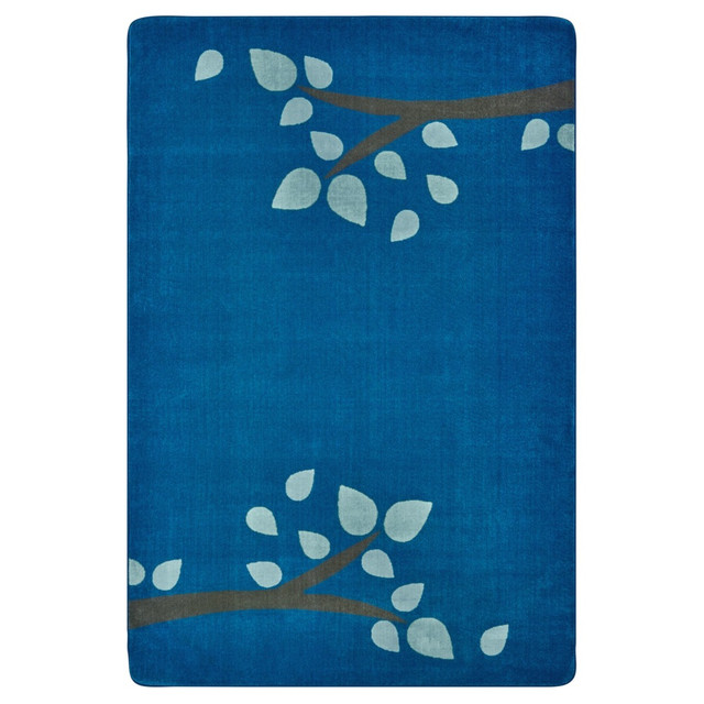 CARPETS FOR KIDS ETC. INC. 1058 Carpets for Kids KIDSoft Branching Out Decorative Rug, 8" x 12ft, Blue